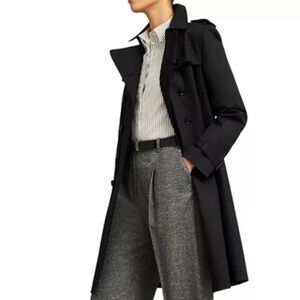 Hobbs London Skylar Trench Coat in Black - US 8 - NEW